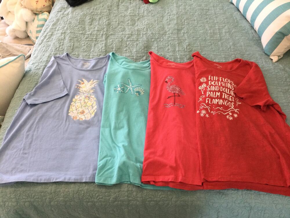 Lot of 4 Coral Bay Womens T Shirts 1XL